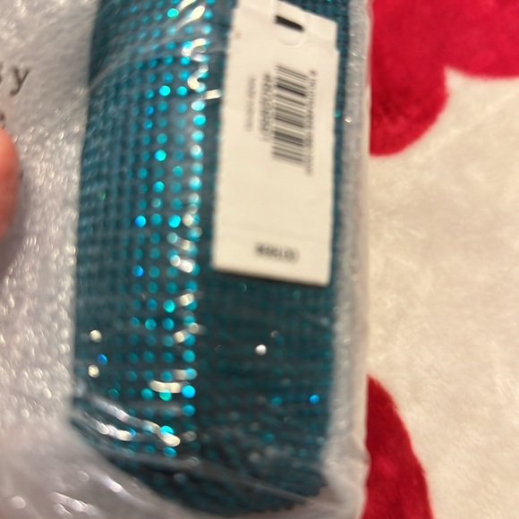 NWT Express Rhinestone Stud Clasp Clutch in Emerald - Picture 9 of 10